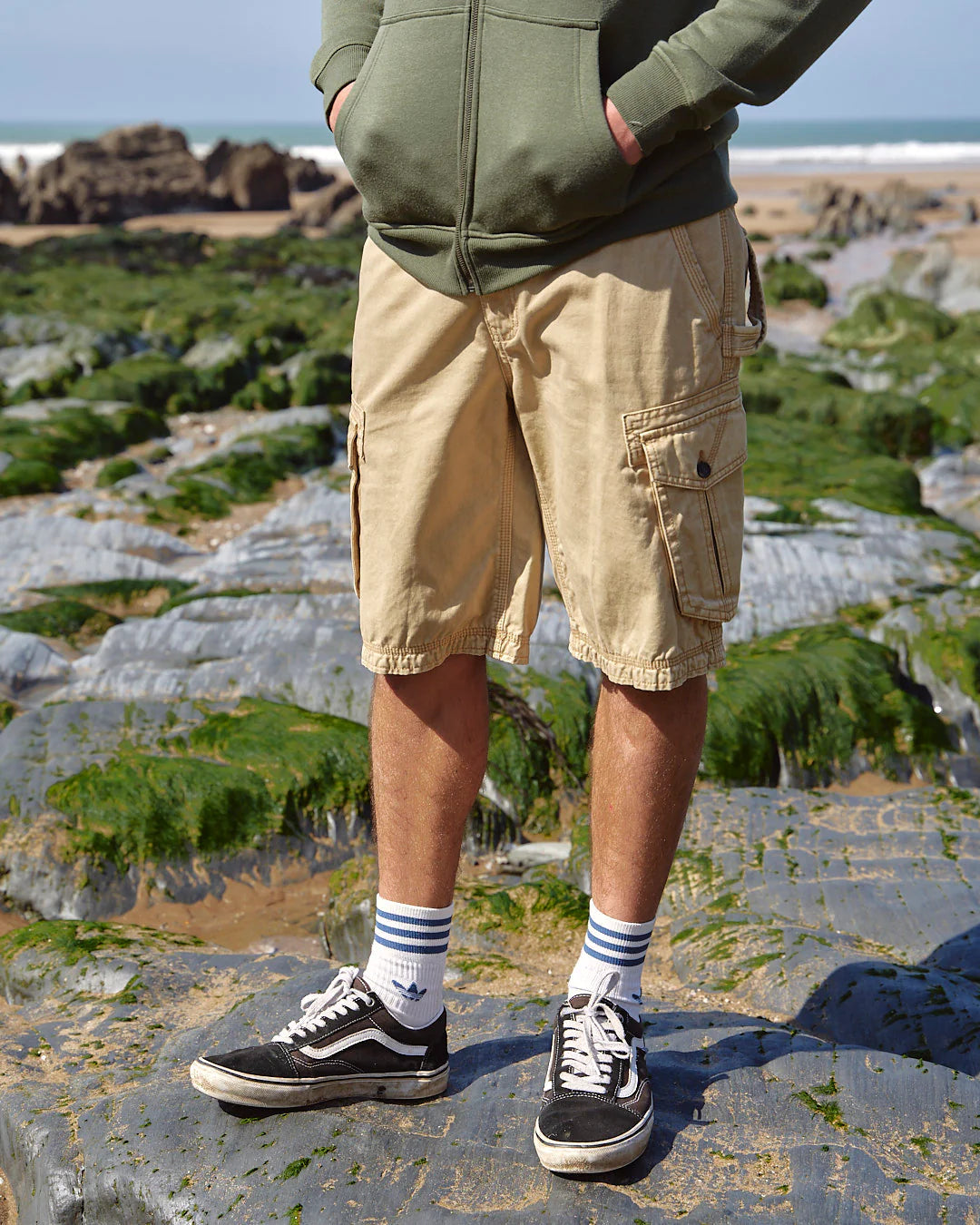 Saltrock Penwith II Cargo Short - Light Brown-Shorts-troggs.com