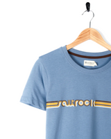 Saltrock Retro Ribbon Tee Shirt - Light Blue-Womens clothing-troggs.com