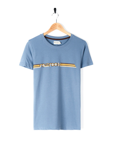 Saltrock Retro Ribbon Tee Shirt - Light Blue-Womens clothing-troggs.com