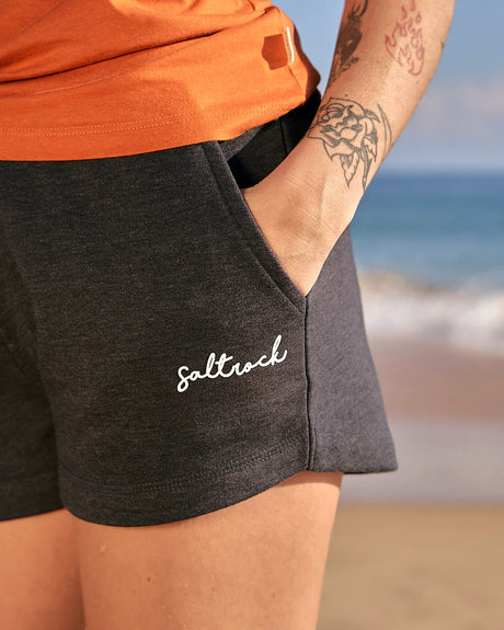 Saltrock Velator Sweat Short - Dark Grey-Womens clothing-troggs.com