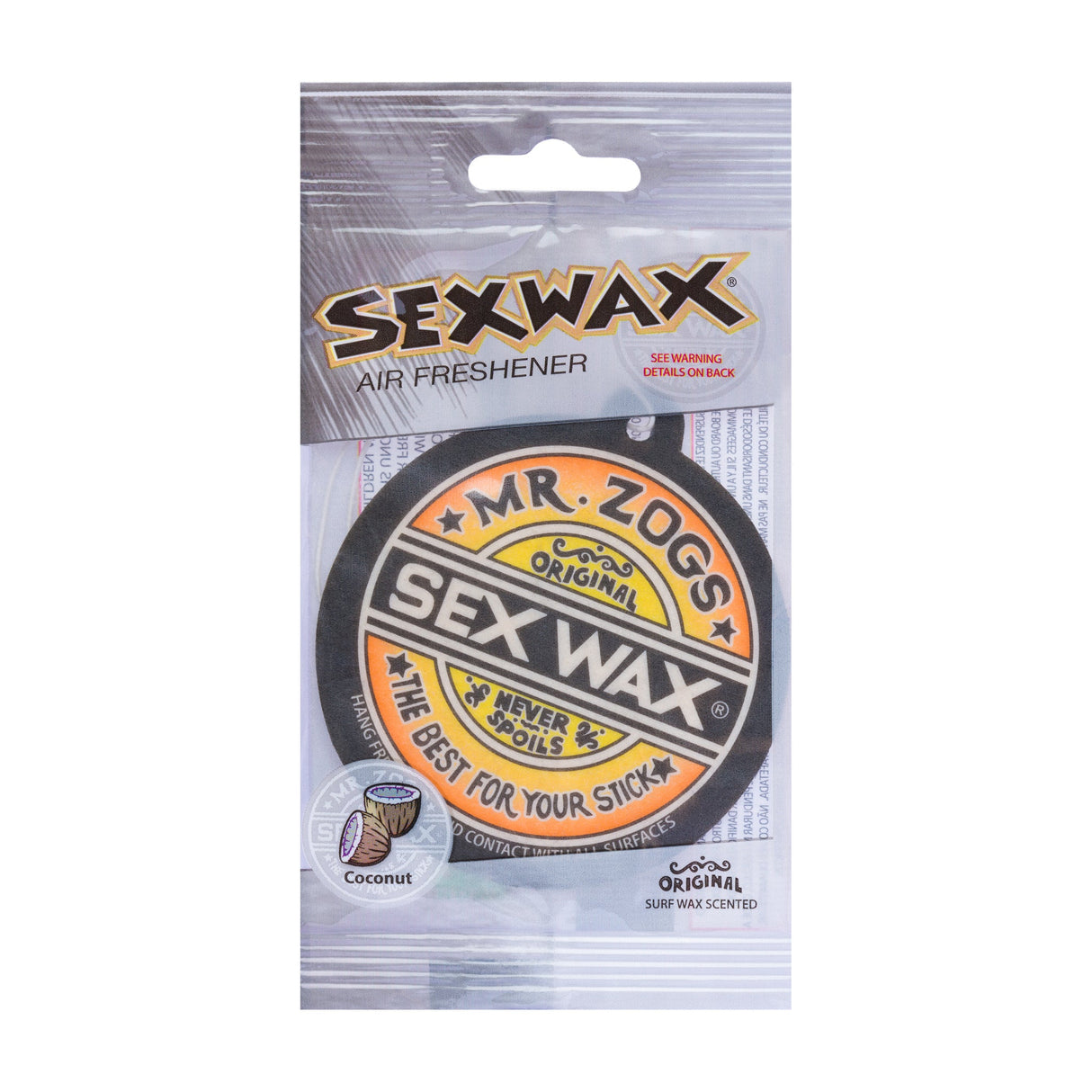 Sex Wax Air Freshner - Coconut-Air Freshners-troggs.com