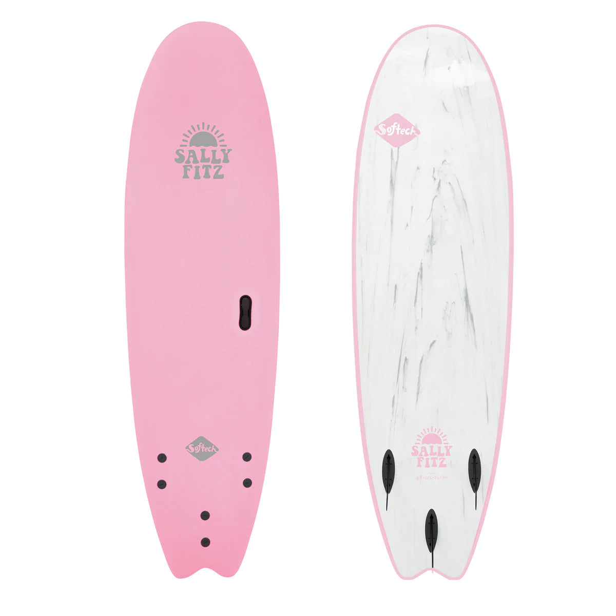 Softtech Sally Fitzgibbons Signature Surfboard - Pink-Softboards-troggs.com