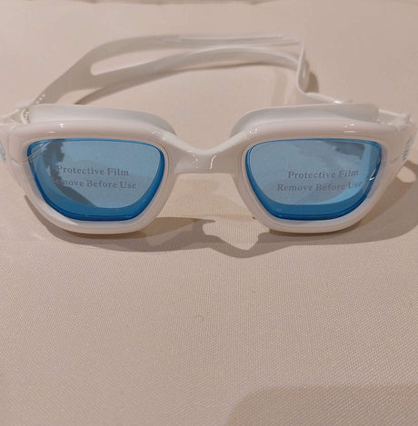 Streamlined Adult Tinted Swim Goggles - White-Swim & Snorkel Accessories-troggs.com