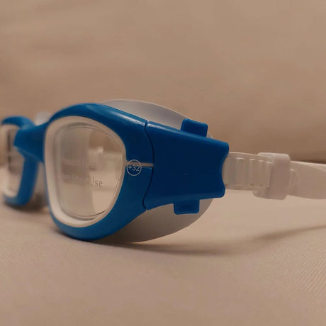 Streamlined Junior Swim Goggles - Blue/White-Swim & Snorkel Accessories-troggs.com