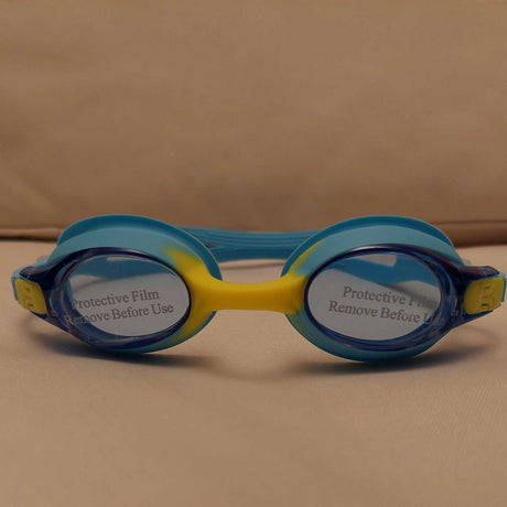 Streamlined Kids Swim Goggles - Blue/Yellow-Swim & Snorkel Accessories-troggs.com