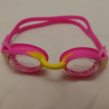 Streamlined Kids Swim Goggles - Pink/Yellow-Swim & Snorkel Accessories-troggs.com