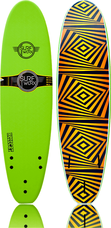 Surfworx Hellcat Mini Mal 7ft Softboard - Apple-Surfboards-troggs.com