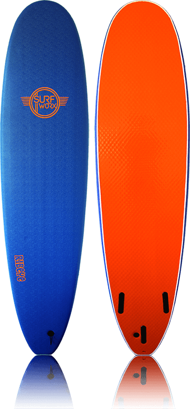 Surfworx Ribeye Mini Mal 7ft Softboard FCS - Navy-Softboards-troggs.com