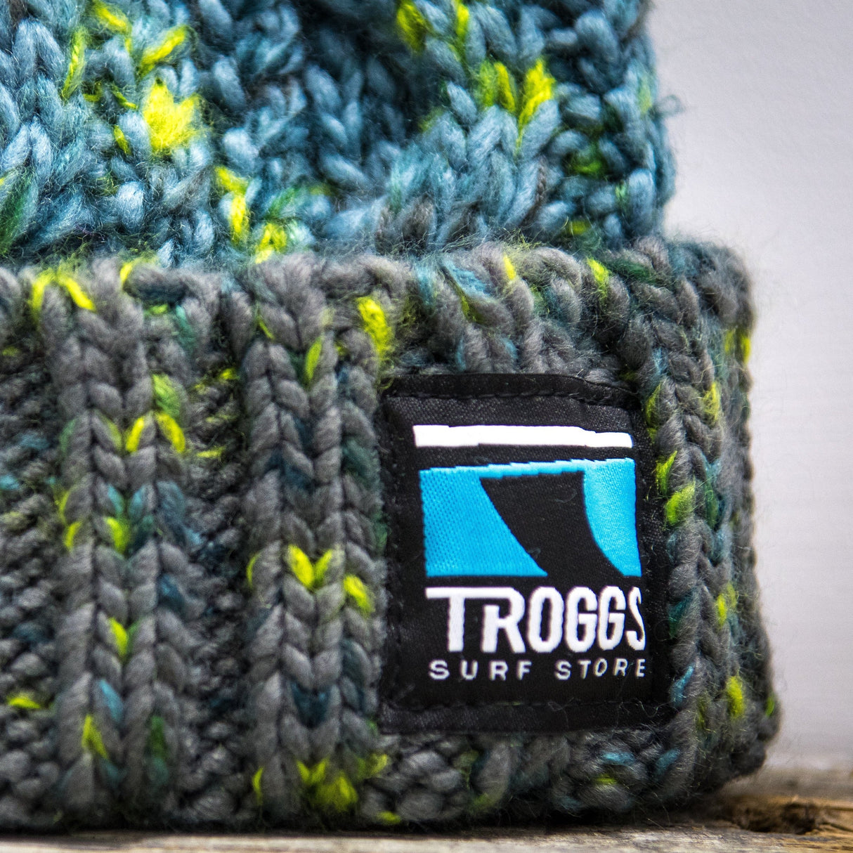 Troggs Cable Knit Beanie - Green-Hats & Caps-troggs.com