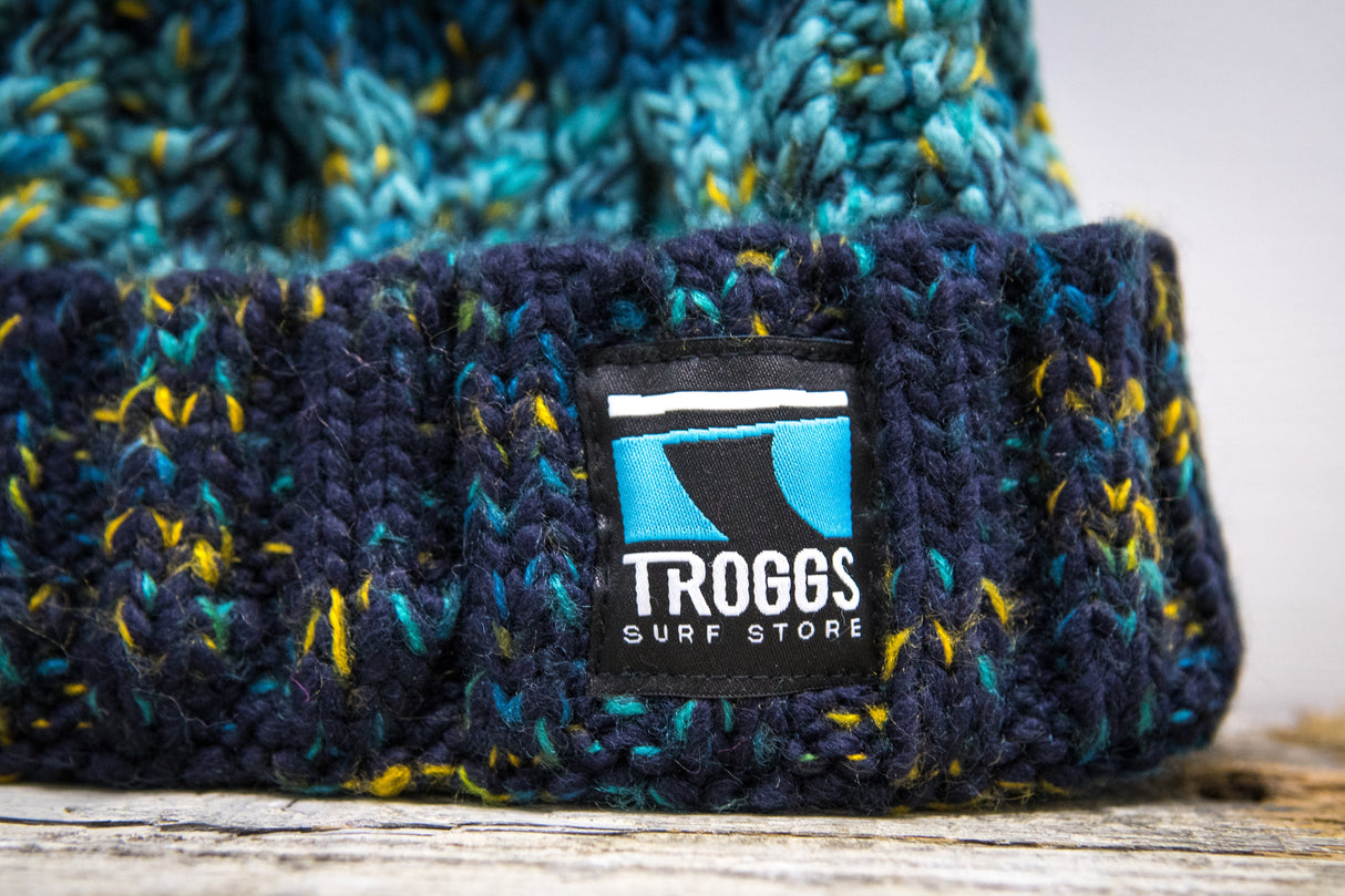 Troggs Cable Knit Beanie - Marine-Hats & Caps-troggs.com