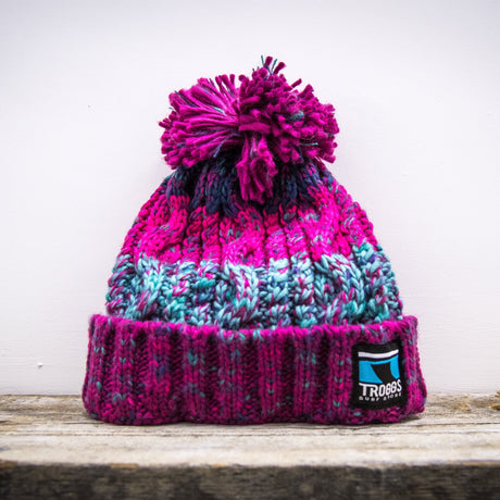 Troggs Cable Knit Beanie - Pink-Hats & Caps-troggs.com