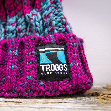 Troggs Cable Knit Beanie - Pink-Hats & Caps-troggs.com