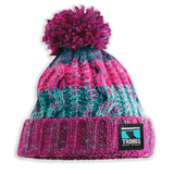 Troggs Cable Knit Beanie - Pink-Hats & Caps-troggs.com