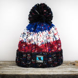 Troggs Cable Knit Beanie - Retro Blue-Hats & Caps-troggs.com