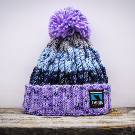 Troggs Cable Knit Beanie - Violet-Headwear-troggs.com