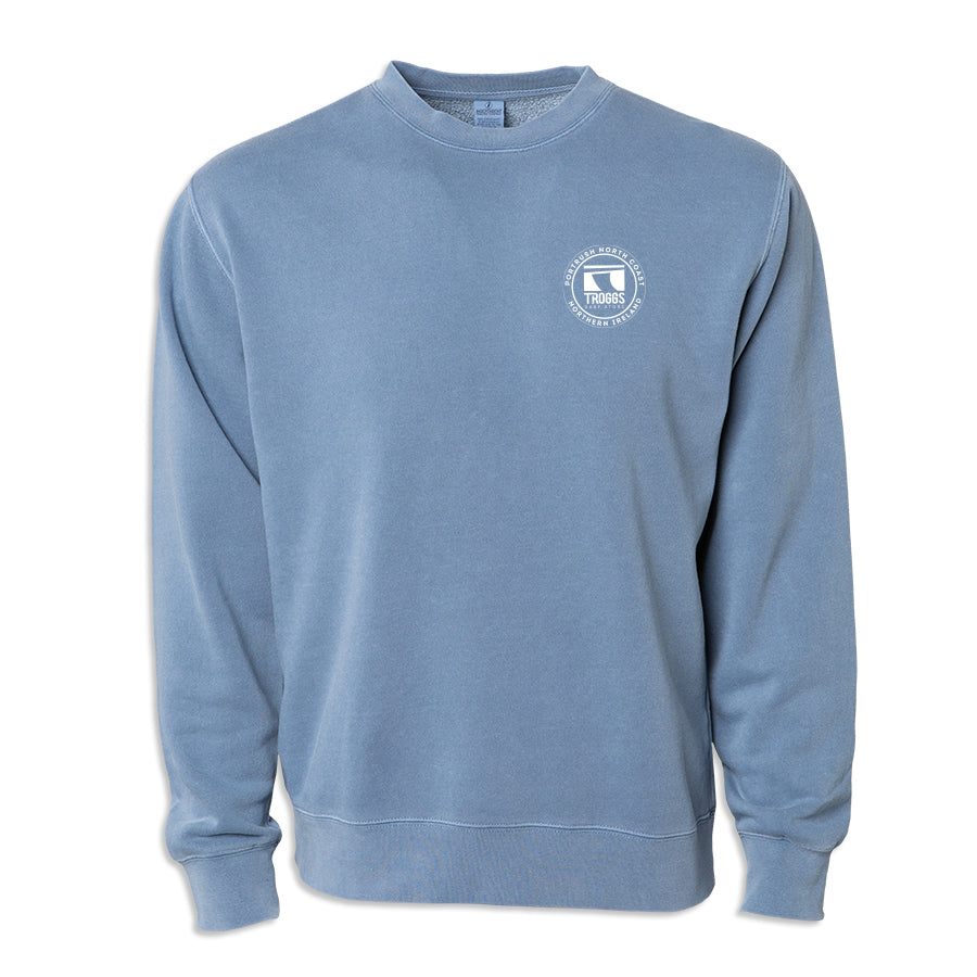 Troggs Independant Washed Sweatshirt - Slate Blue