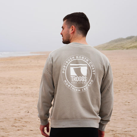 Troggs Independant Washed Sweatshirt - Cement-Clothing-troggs.com