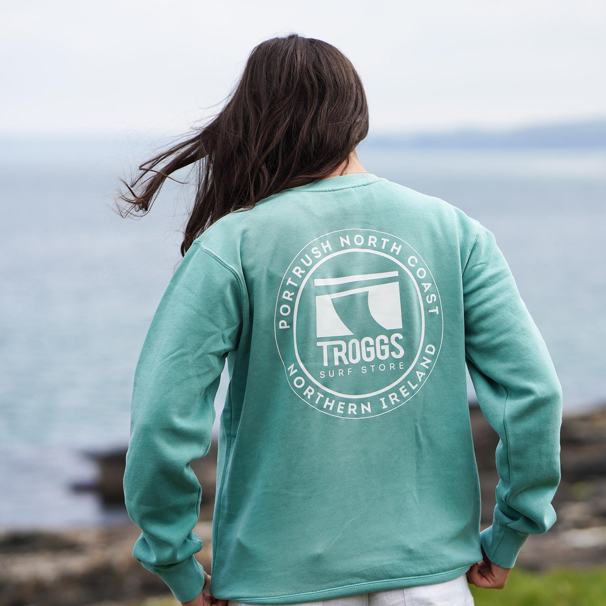 Troggs Independant Washed Sweatshirt - Mint-Clothing-troggs.com