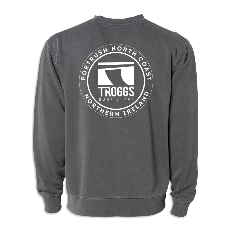 Troggs Independant Washed Sweatshirt - Washed Black-Womens clothing-troggs.com