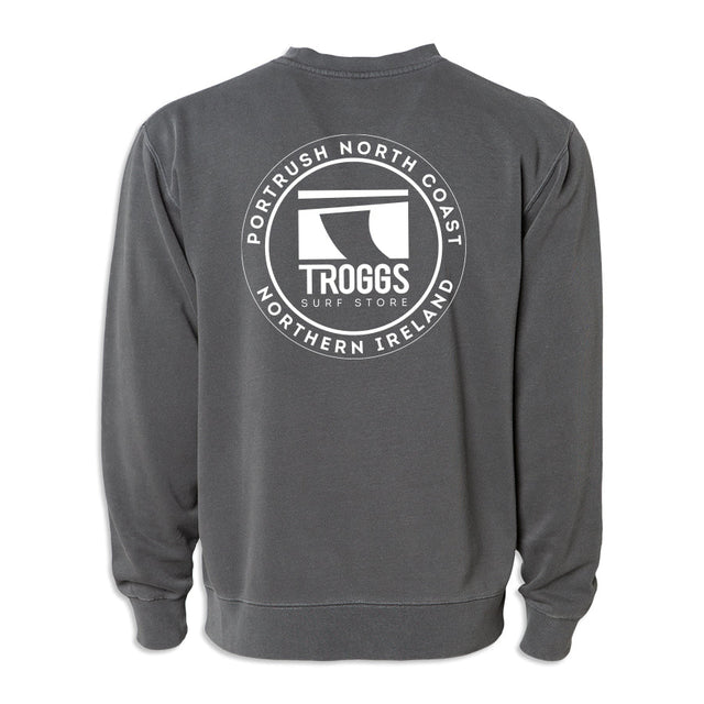 Troggs Independant Washed Sweatshirt - Washed Black-Womens clothing-troggs.com