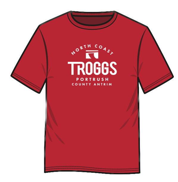 Troggs Kids Signature T-Shirt - Red-Kids Clothing-troggs.com