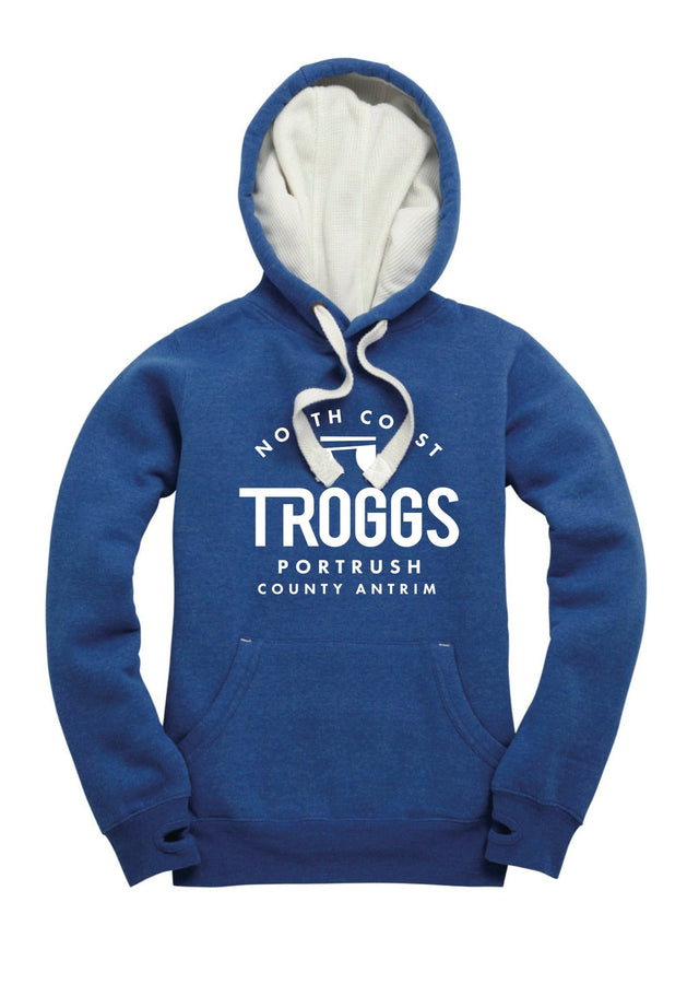 Troggs Unisex Signature Hoodie - Royal Melange-Womens clothing-troggs.com