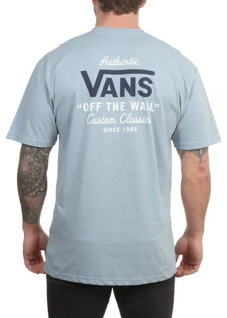 Vans Holder St Classic T-Shirt - Dusty Blue-Mens Clothing-troggs.com