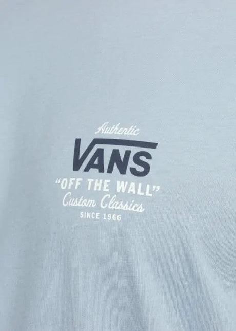 Vans Holder St Classic T-Shirt - Dusty Blue-Mens Clothing-troggs.com