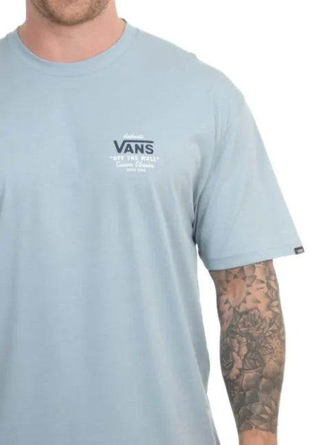 Vans Holder St Classic T-Shirt - Dusty Blue-Mens Clothing-troggs.com