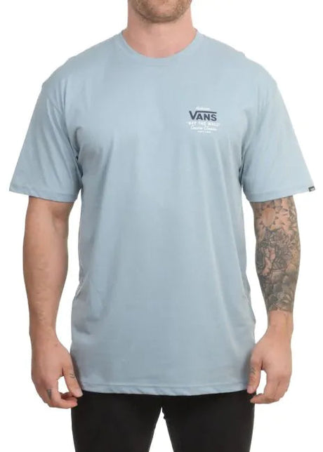 Vans Holder St Classic T-Shirt - Dusty Blue-Mens Clothing-troggs.com