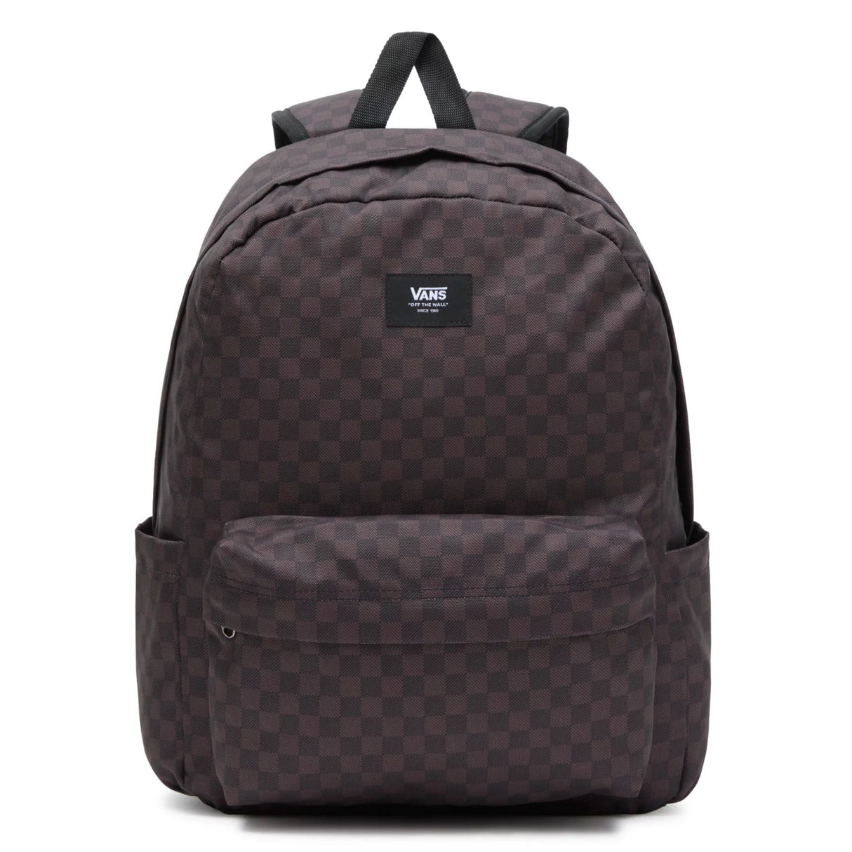 Black and white check backpack best sale