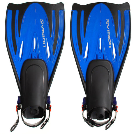 Vision Dive Fin Open Heel - Blue-Swim & Snorkel Accessories-troggs.com