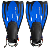 Vision Dive Fin Open Heel - Blue-Swim & Snorkel Accessories-troggs.com