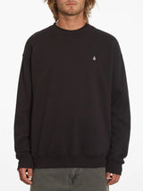 Volcom Single Stone Sweatshirt - Black-Mens Clothing-troggs.com