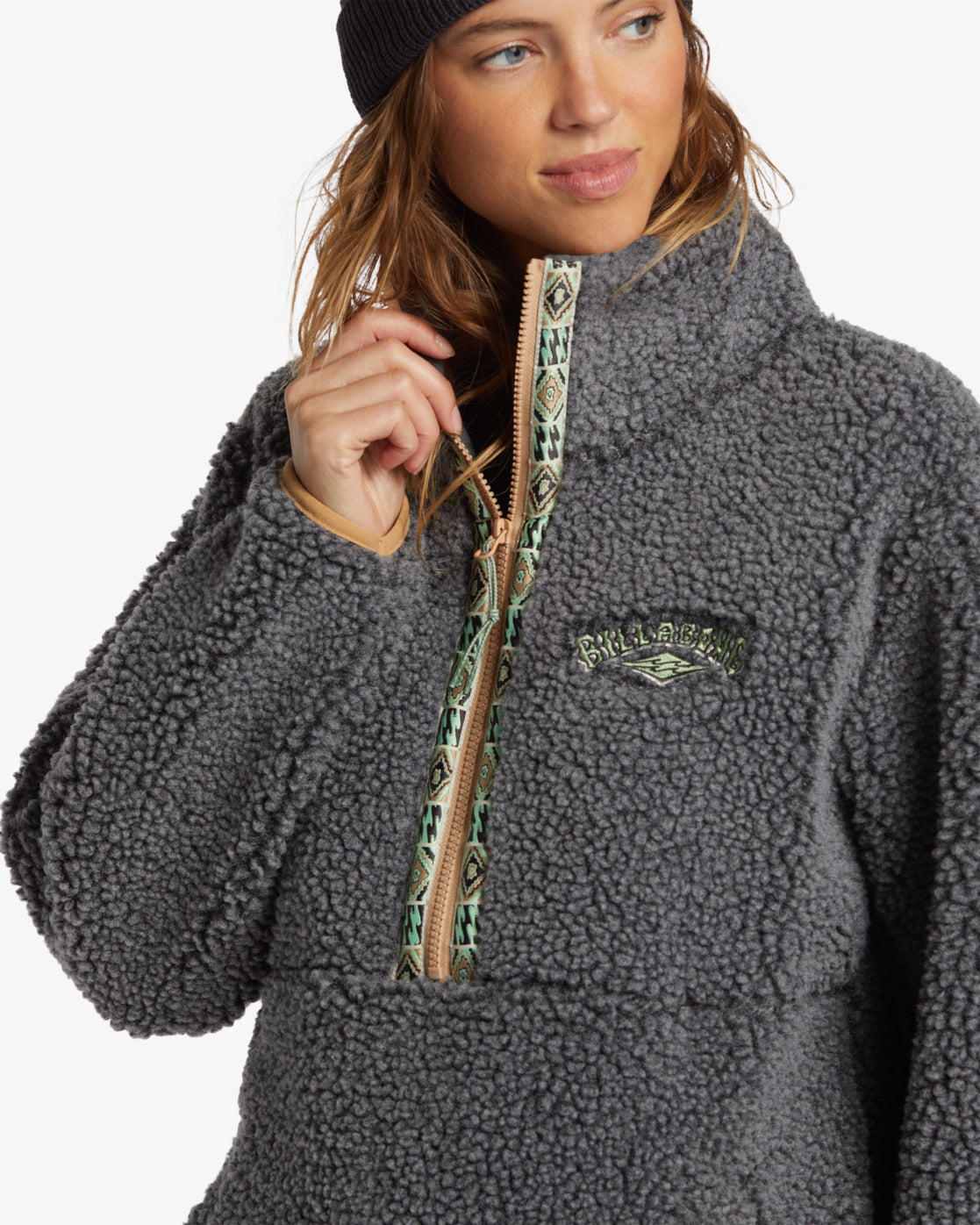 Billabong Horizon Half Zip Polar Fleece - Sandalwood