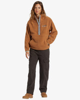 Billabong Horizon Half Zip Polar Fleece - Sandalwood