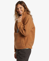 Billabong Horizon Half Zip Polar Fleece - Sandalwood