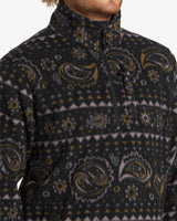 Billabong Boundary Mock Polar Half Zip Fleece - Black