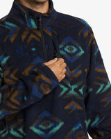 Billabong Boundary Mock Polar Half Zip Fleece - Navy