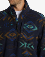 Billabong Boundary Mock Polar Half Zip Fleece - Navy