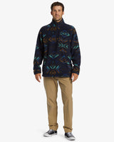 Billabong Boundary Mock Polar Half Zip Fleece - Navy