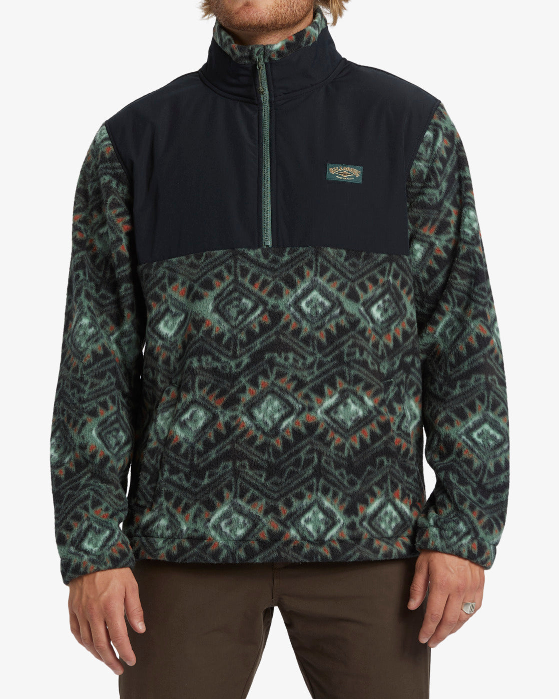 Billabong Boundary Re-issue Polar Half Zip Fleece - Black