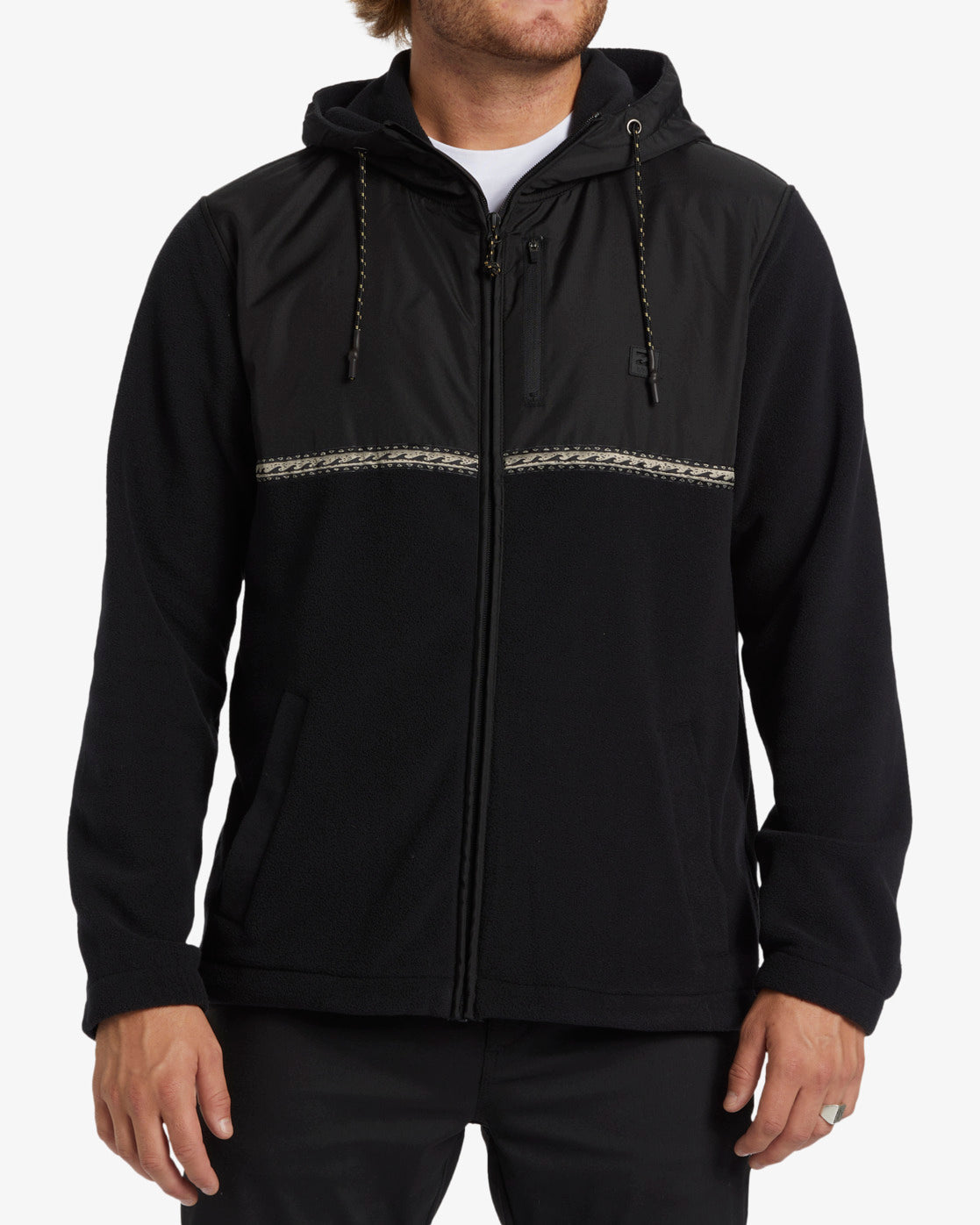 Billabong Boundary Lite Full Zip Fleece Hoodie - Black