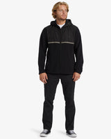 Billabong Boundary Lite Full Zip Fleece Hoodie - Black