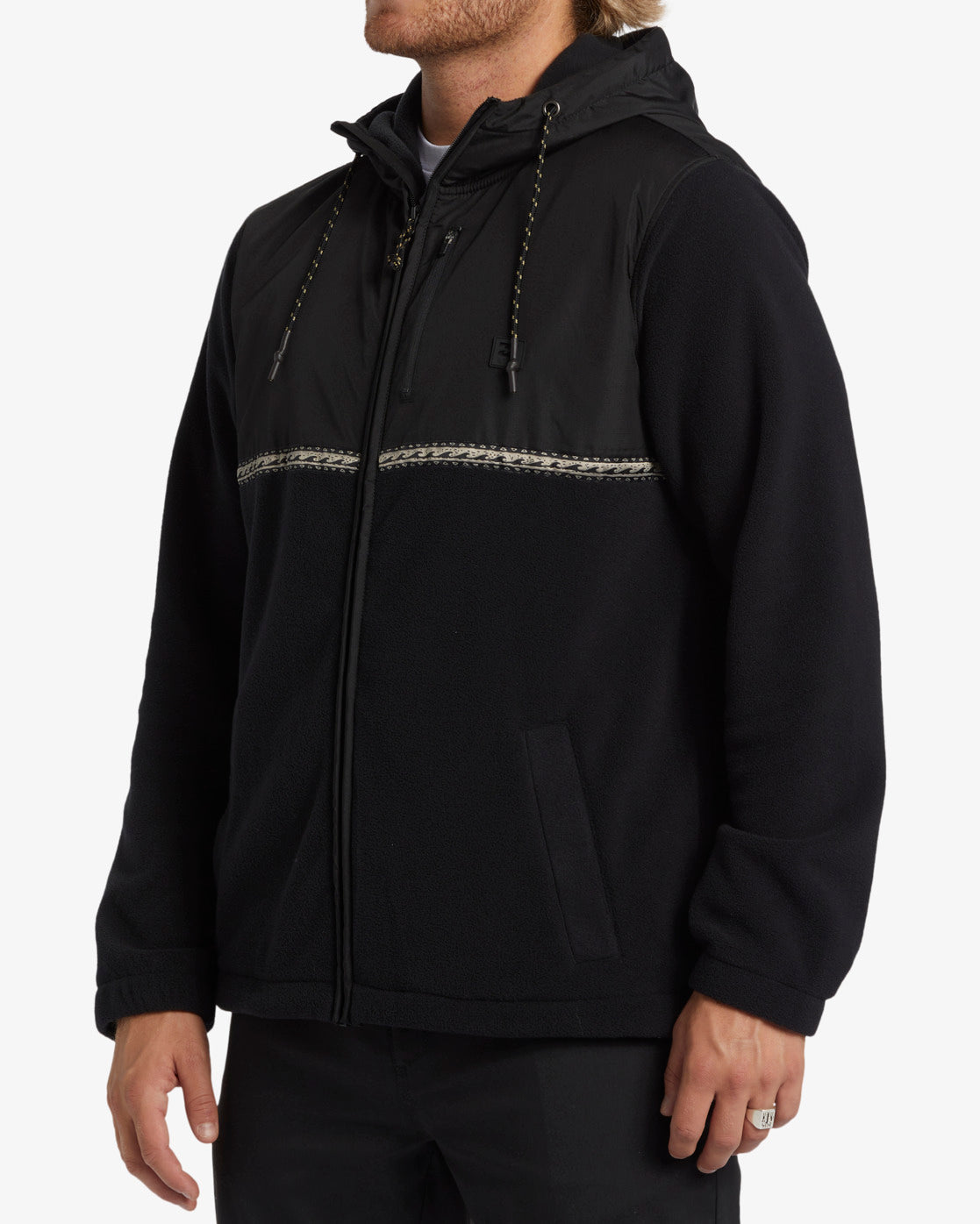 Billabong Boundary Lite Full Zip Fleece Hoodie - Black