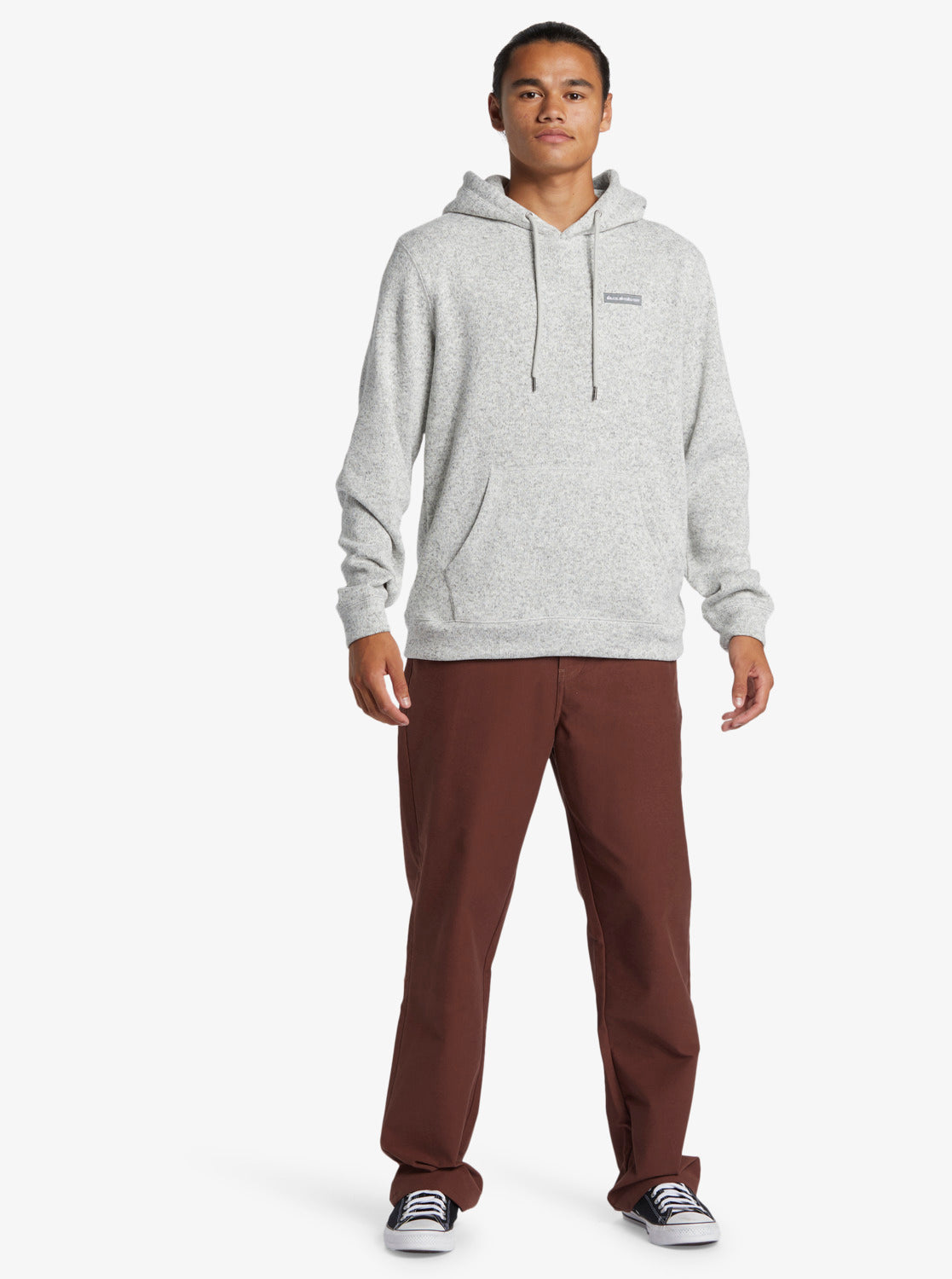 Quiksilver Keller Pullover Hoodie - Light Grey Heather