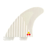 FCS 2 Channel Islands PC Reactor Thruster Fins - White/Flame