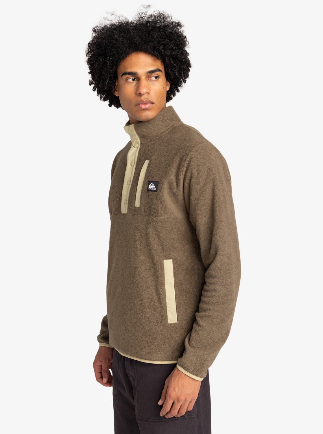 Quiksilver No Destination 2 Half-Zip Fleece - Canteen