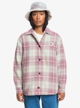 Quiksilver Uni Plaid Overshirt - Grape Shake