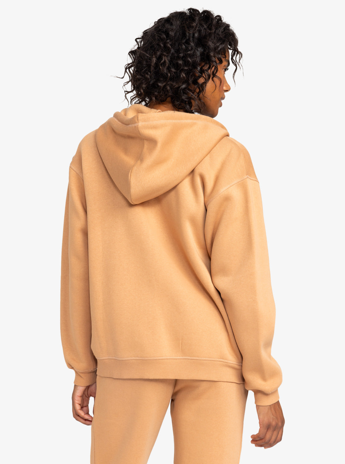 Roxy Surf Stoked Zipped Hoodie - Camel